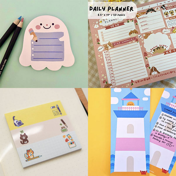 Kawaii Artist Notepads & Sticky Memos