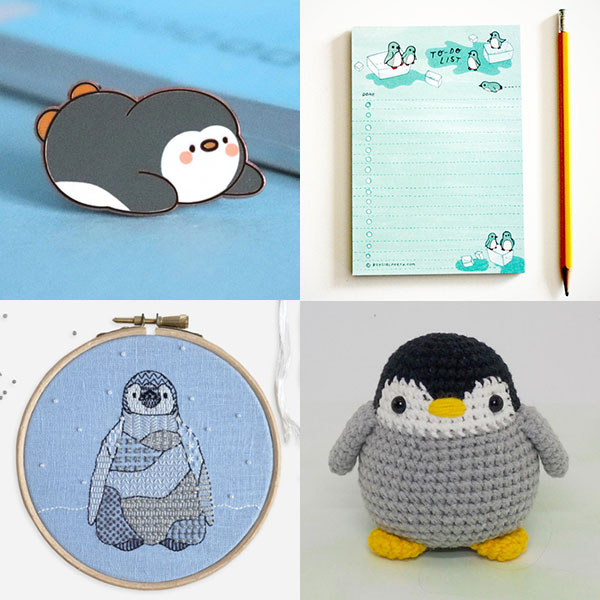Kawaii Penguins to Buy & DIY on Etsy