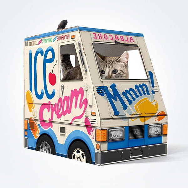 Famous OTO ice cream truck for cats