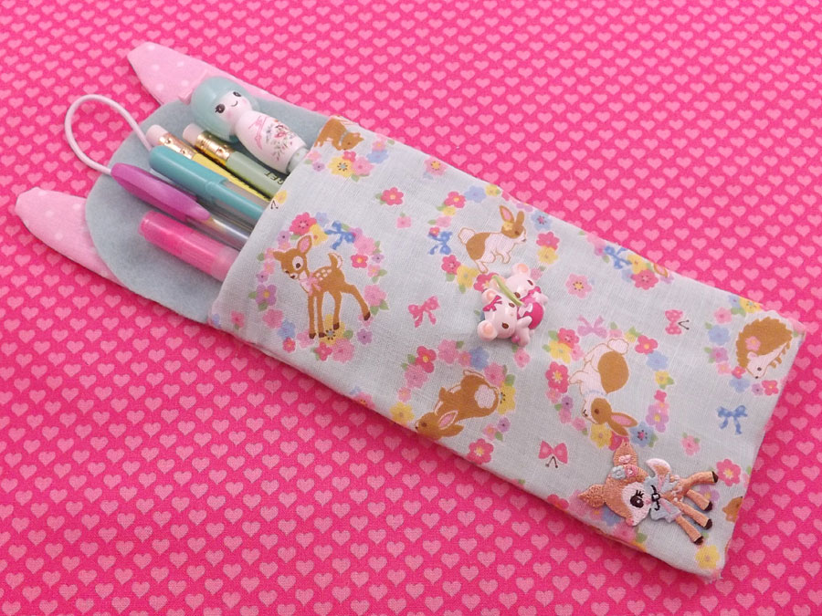 DIY Easter Bunny Pencil Case Tutorial - Super Cute Kawaii!!