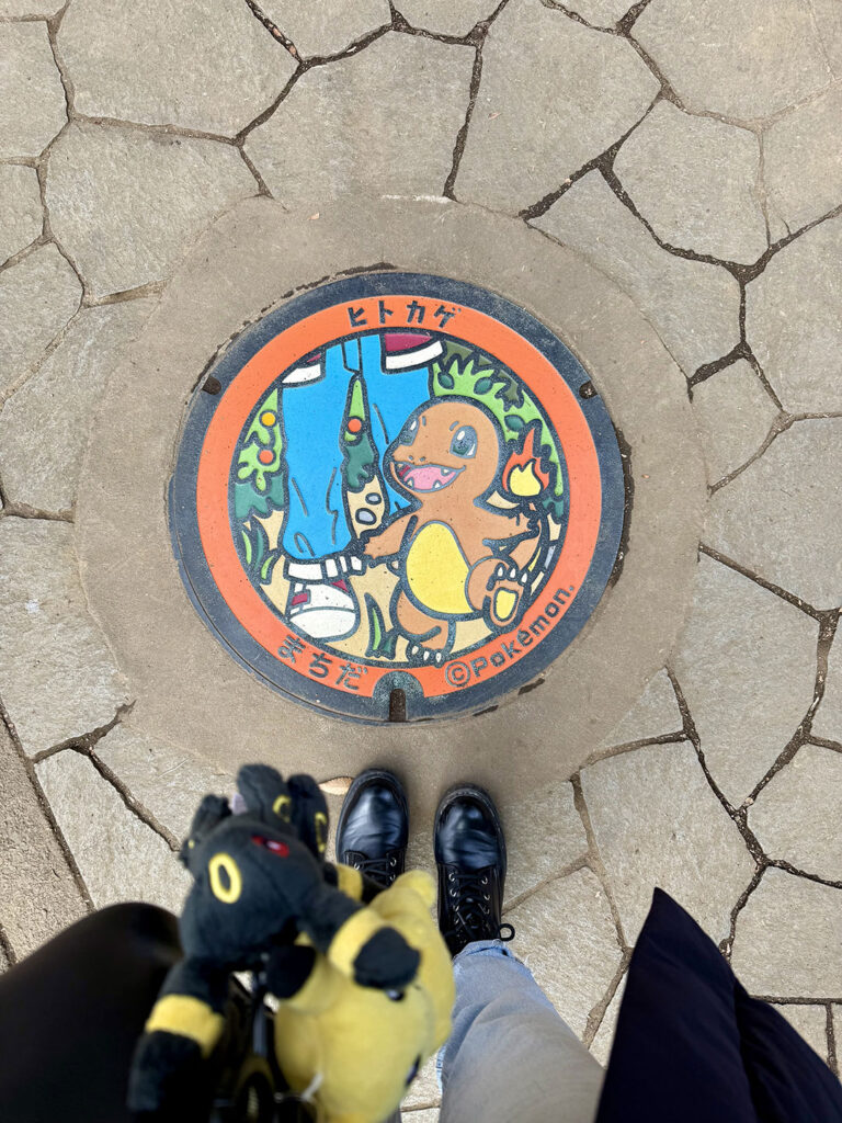 Pokemon manhole covers in Japan
