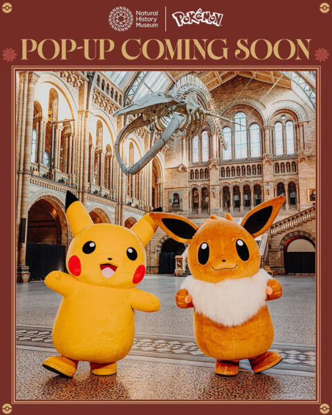 Pokémon pop-up store at the Natural History Museum