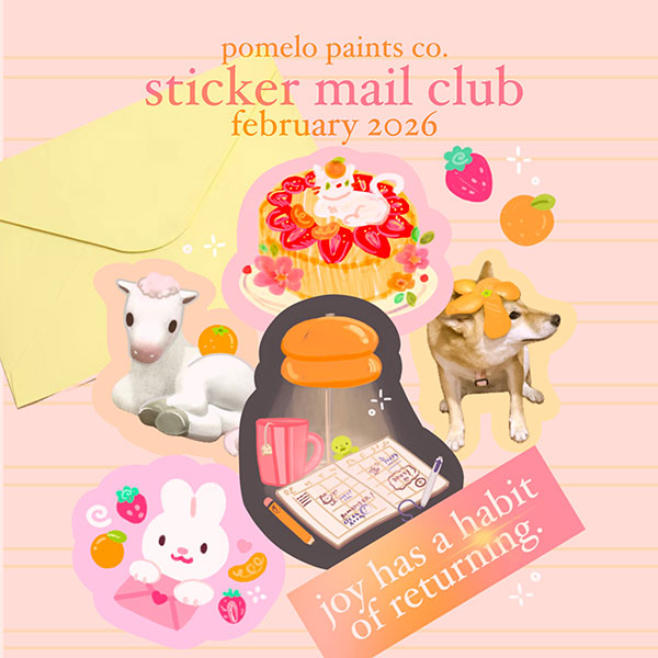 kawaii sticker mail club