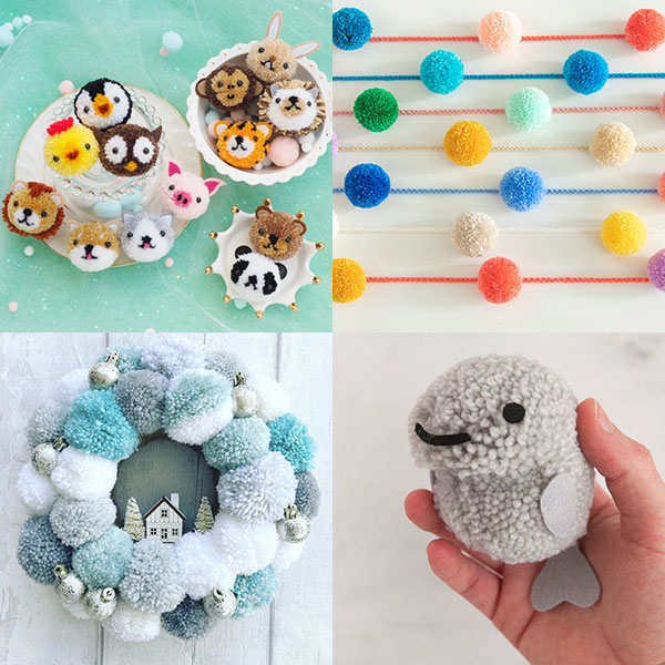 Cute Pom Poms To Make, Decorate & Wear