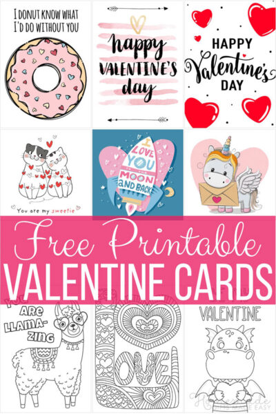 Valentine's Day free printable cards
