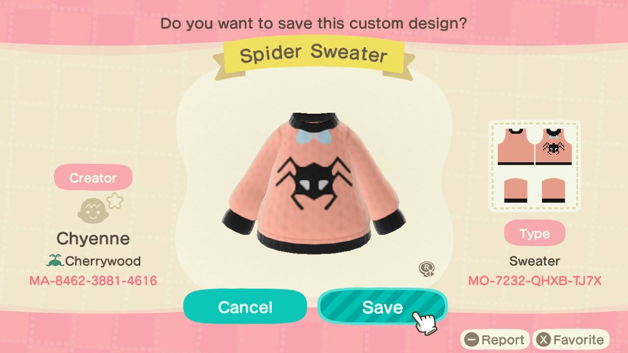 Cute Animal Crossing Custom Designs for Halloween - Super Cute Kawaii!!