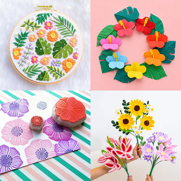 Summer Flowers Crafts & DIYs