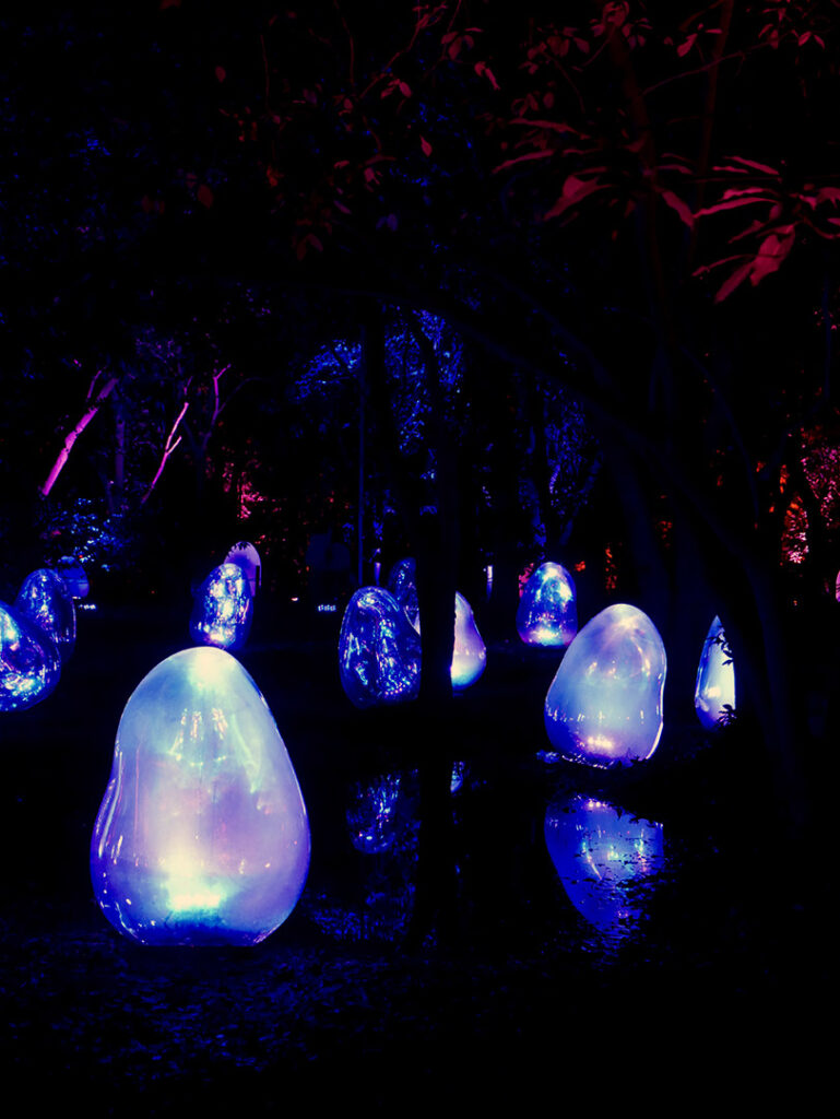 teamLab installation in Osaka