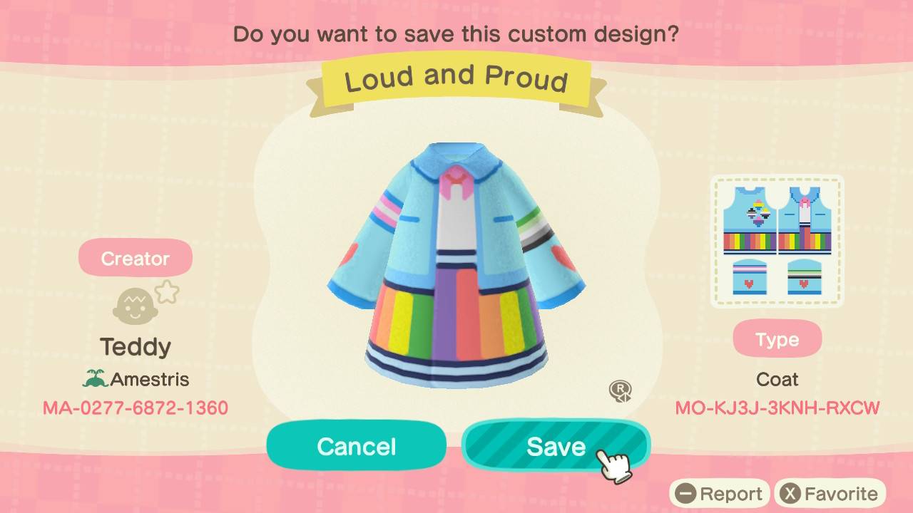 Animal Crossing Custom Designs For Pride Month Super Cute Kawaii!!
