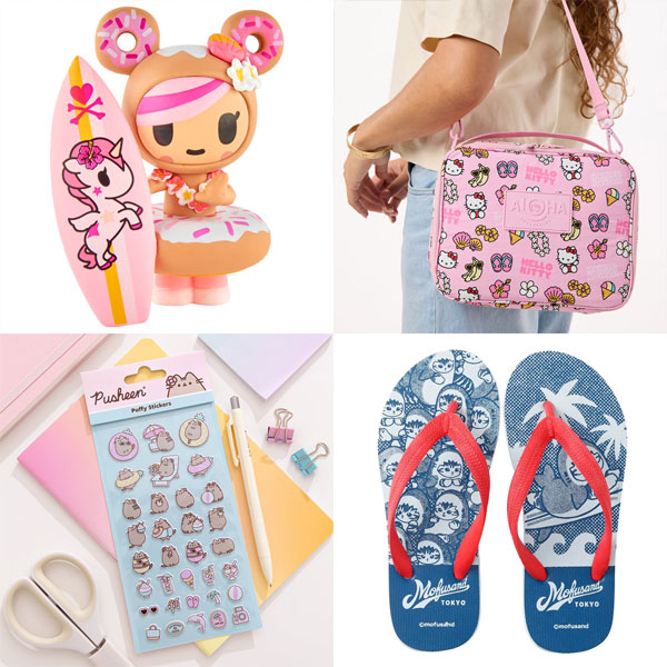 Cute Characters on a Tropical Vacation